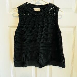Universal Thread Black Knit Sleeveless Top ClassicCore Layering Basic
